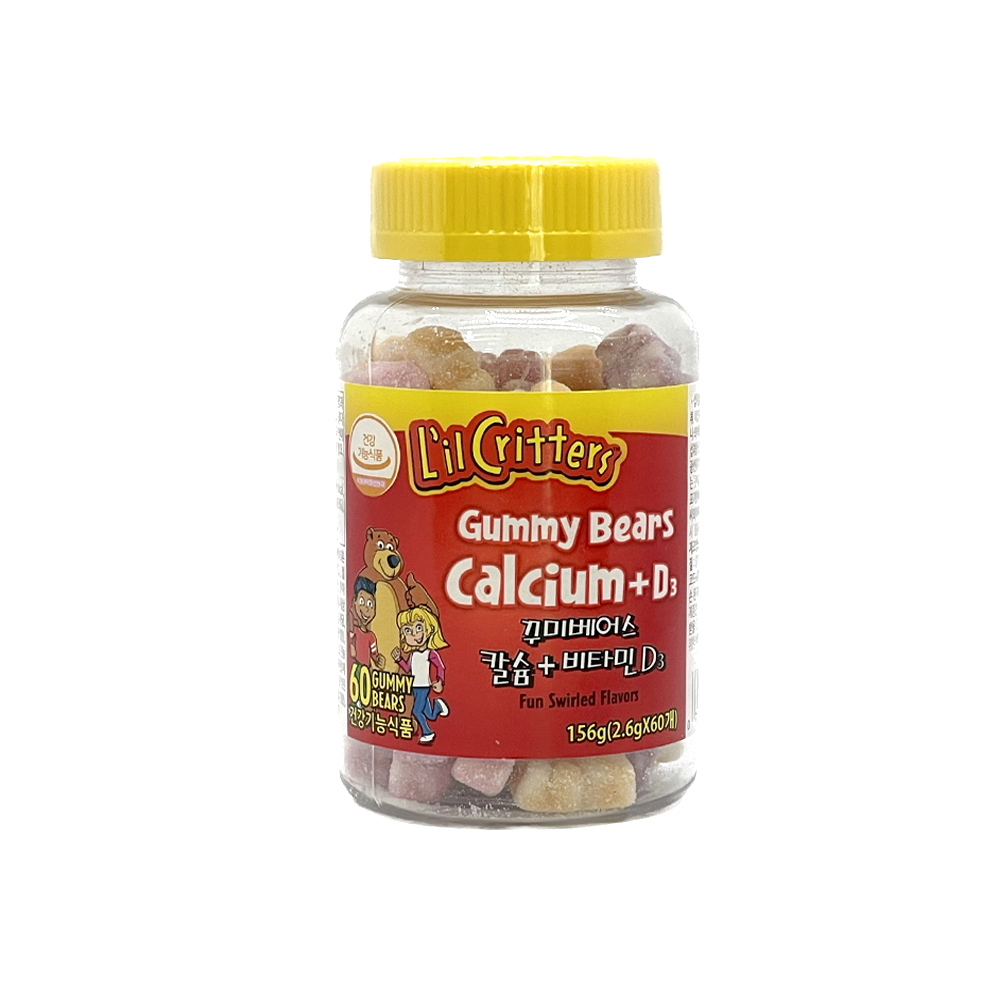 꾸미바이트 꾸미베어스 어린이 칼슘 비타민D 2.1g x 60개