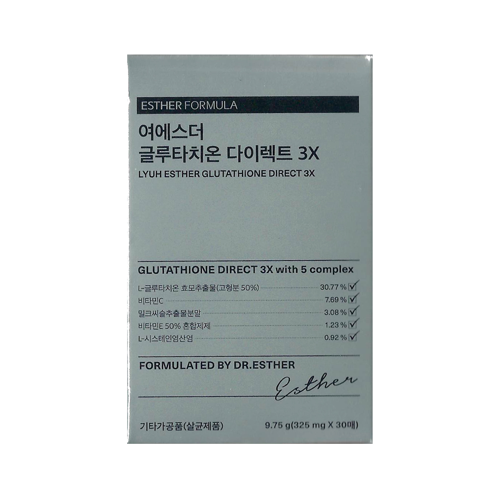 에스더포뮬러 여에스더 글루타치온 다이렉트 3X 325 mg x 30매