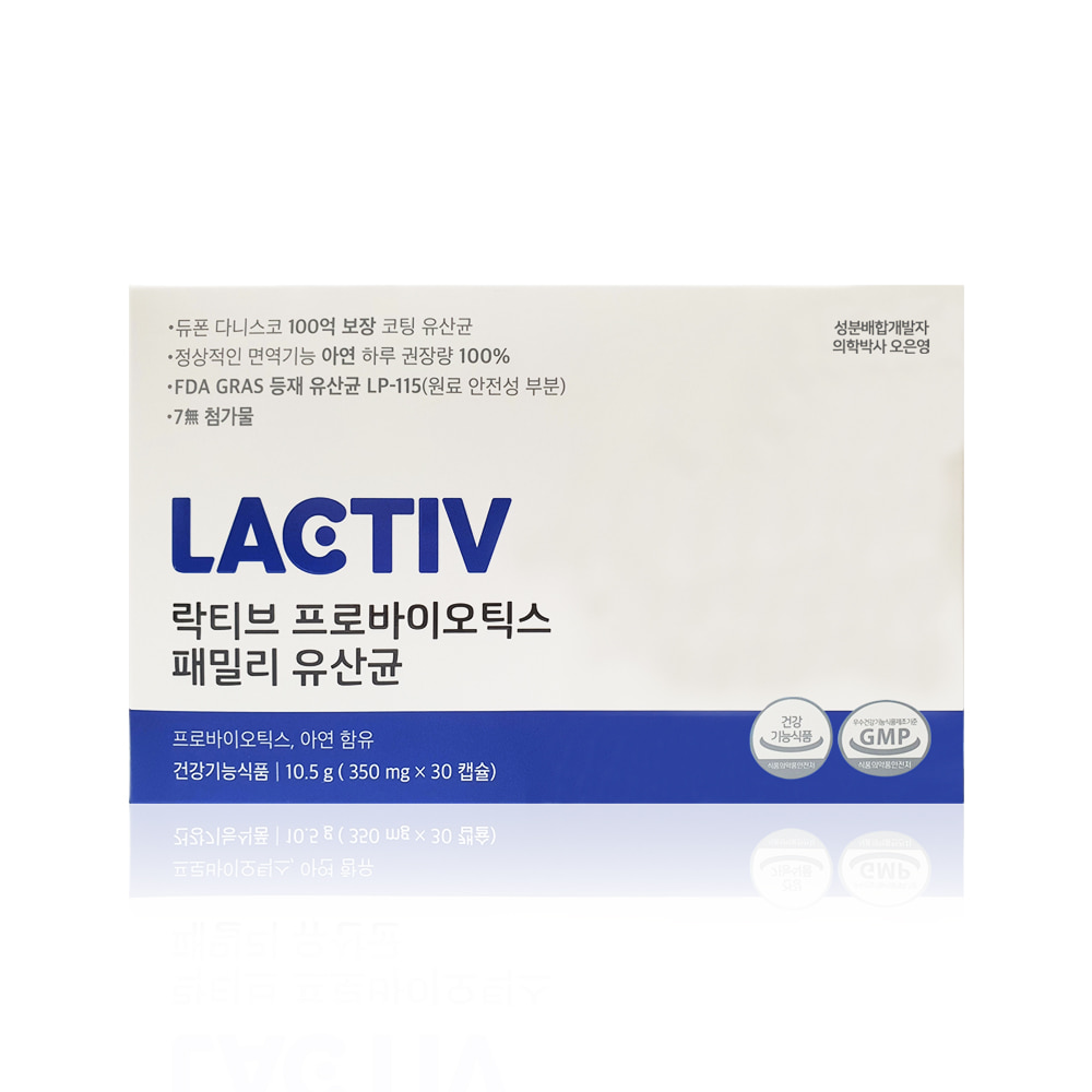 락티브 프로바이오틱스 패밀리 유산균 350mg x 30캡슐