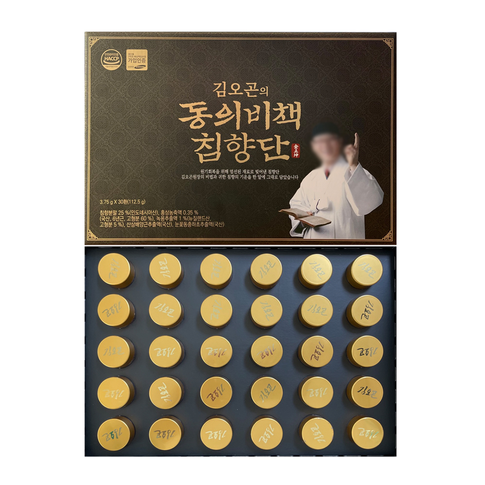 김오곤 동의비책 침향단 3.75g x 30환