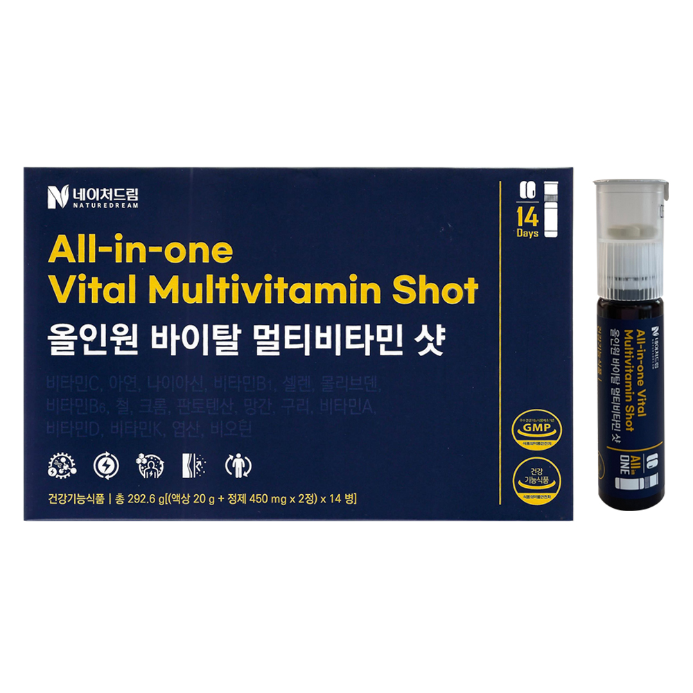 네이처드림 올인원 바이탈 멀티비타민 샷 14병