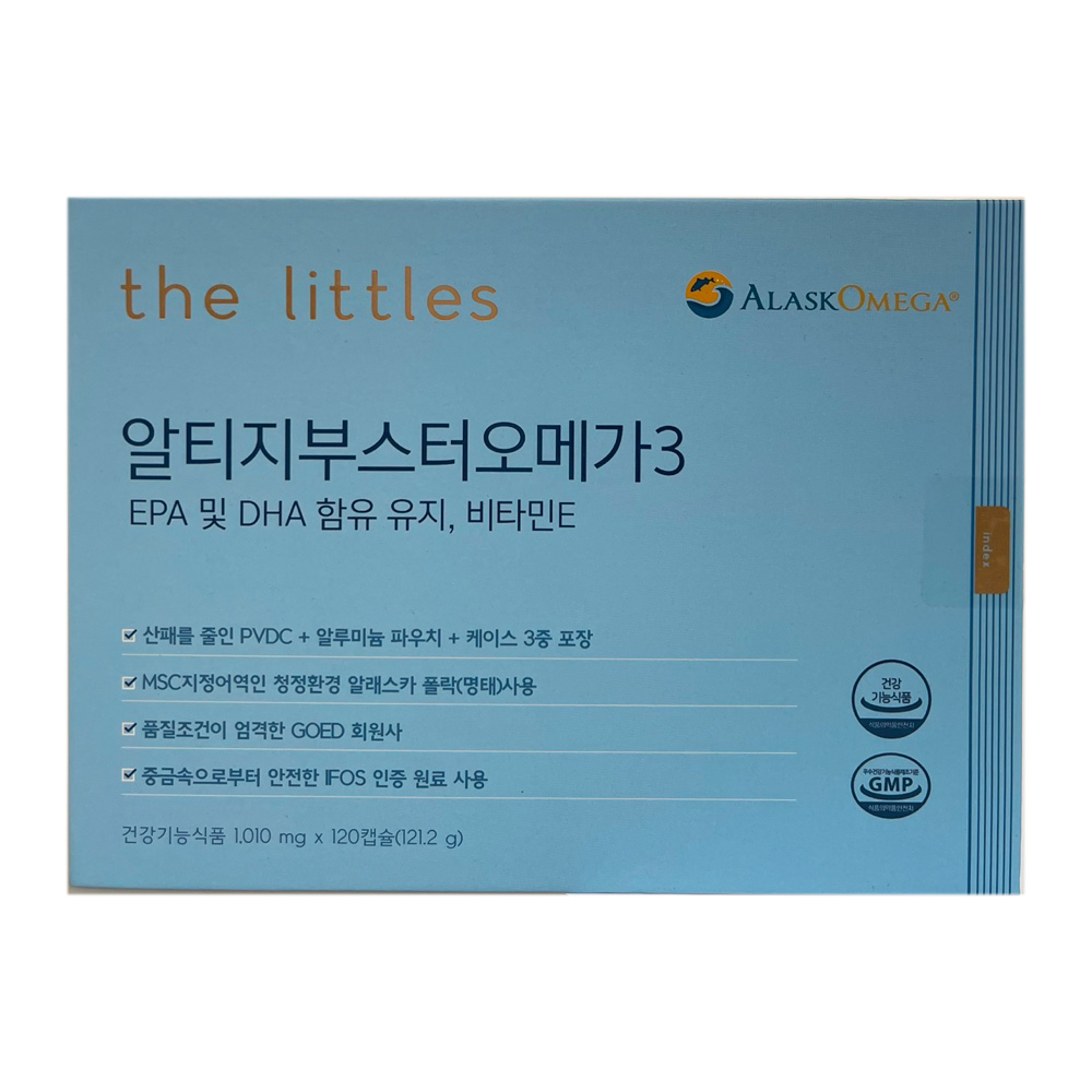 더리틀스 알티지부스터 EPA DHA 알티지 오메가3 rTG 1070mg x 120캡슐