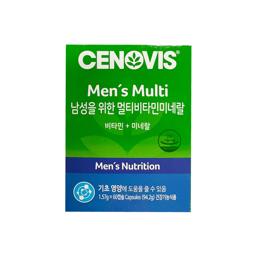 세노비스 남성용 멀티비타민 미네랄 1.57g x 60캡슐